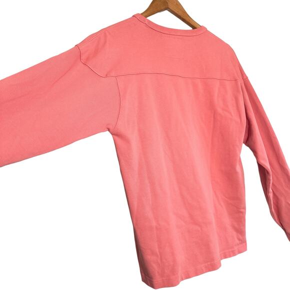 Stussy Athletics Vintage Crown Logo Boxy Oversized Sweatshirt Coral White Small - Picture 4 of 16